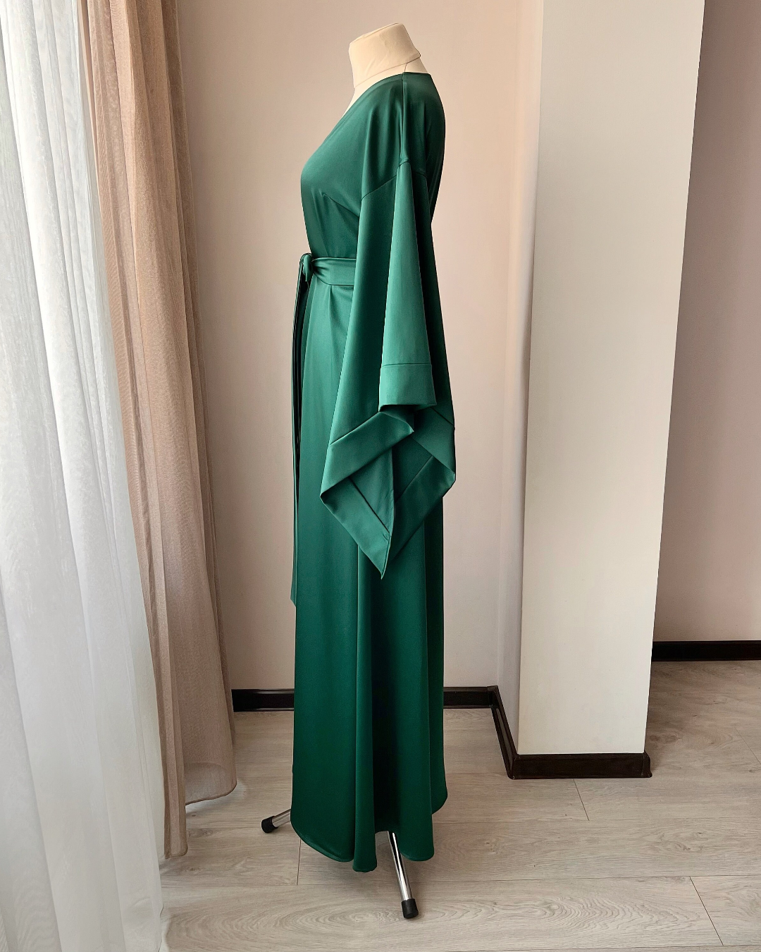 a dress on a mannequin in a room