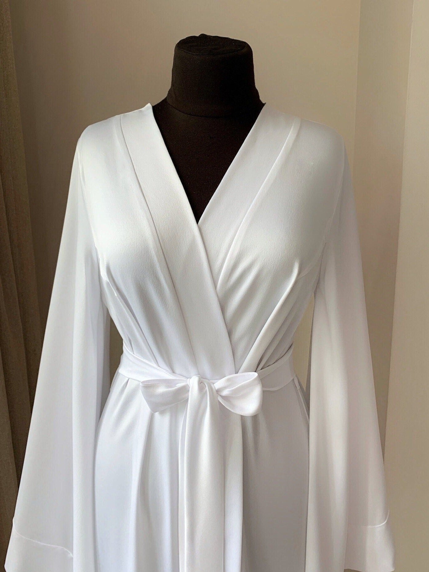 White boudoir robe