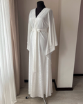 Floor length robe ivory