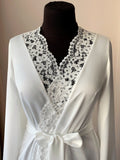 lace on the chest robe