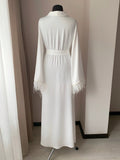 bridal robe floor length 