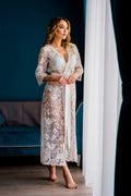 Luxury lace robe long