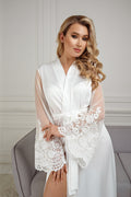 lace sleeves robe